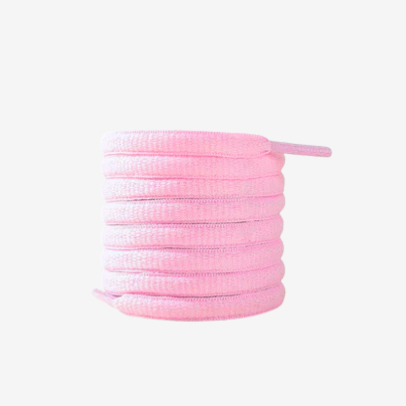 Ovale schoenveters 120 cm roze