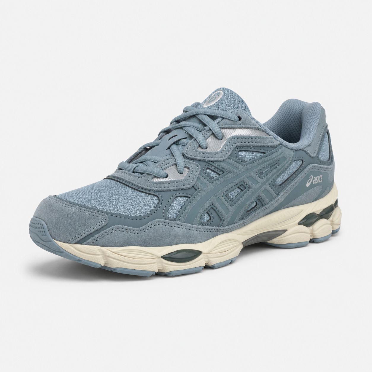 Asics Gel-NYC Dolphin Grey Fjord Grey - zijaanzicht schuin