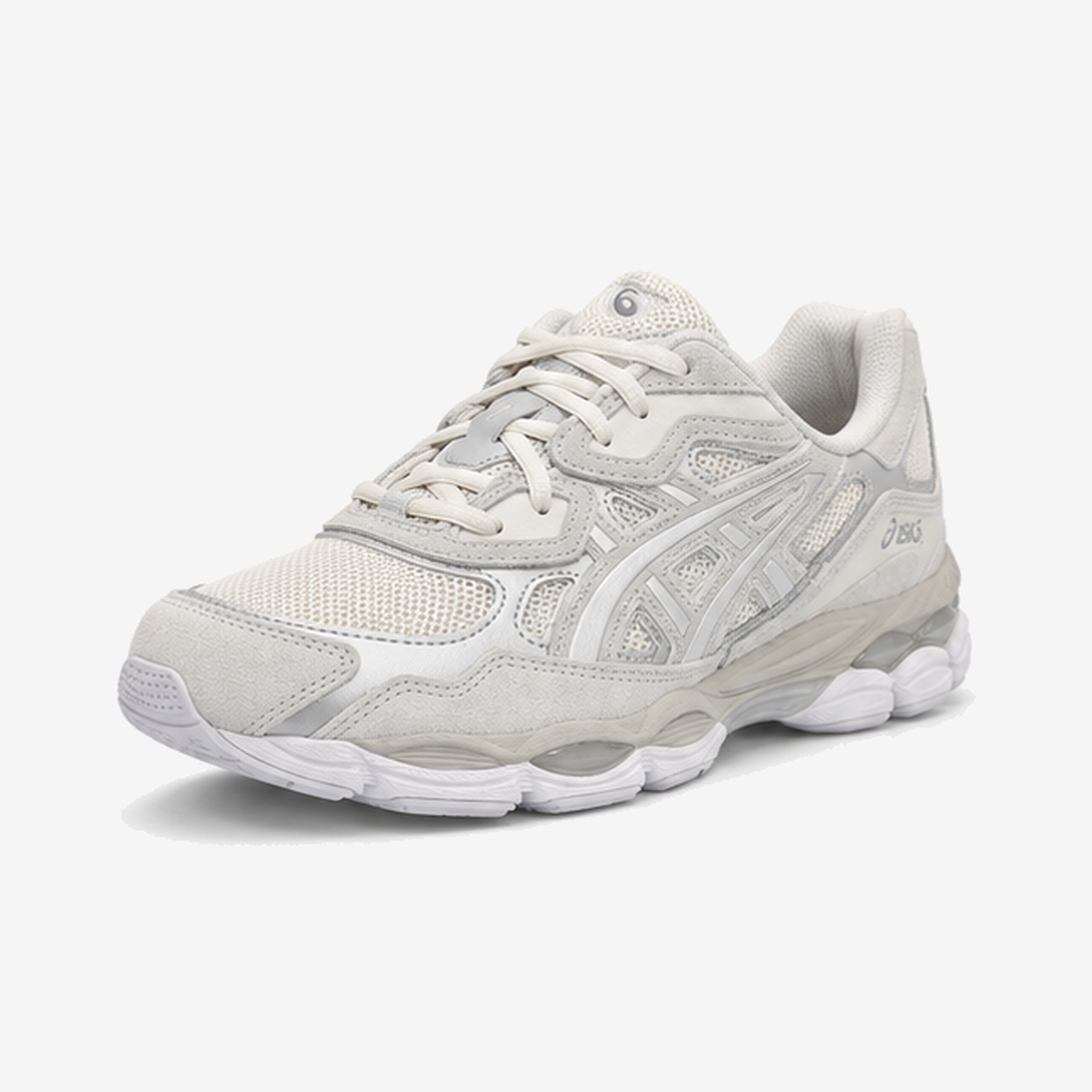 Asics Gel-NYC Cream Cloud Grey - zijaanzicht schuin