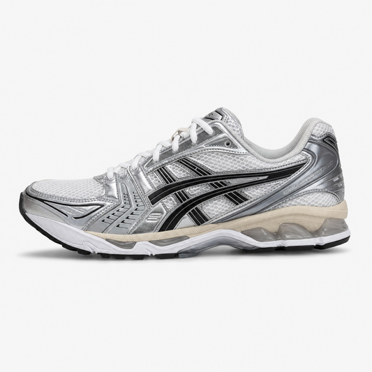 Asics Gel-Kayano 14 White Graphite Grey - zijkant