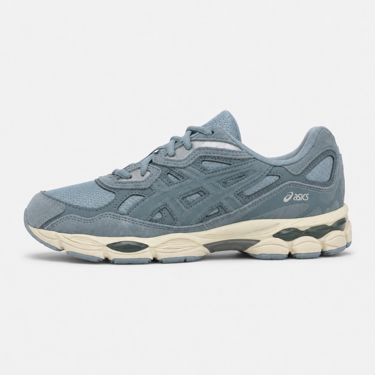 Asics Gel-NYC Dolphin Grey Fjord Grey - zijkant