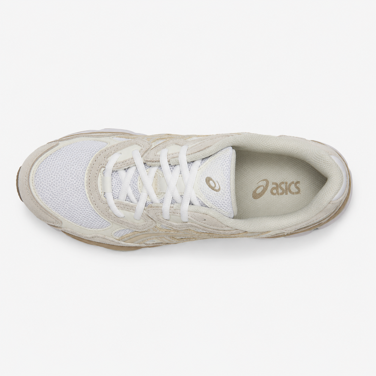 Asics Gel-NYC White Feather Grey - bovenaanzicht