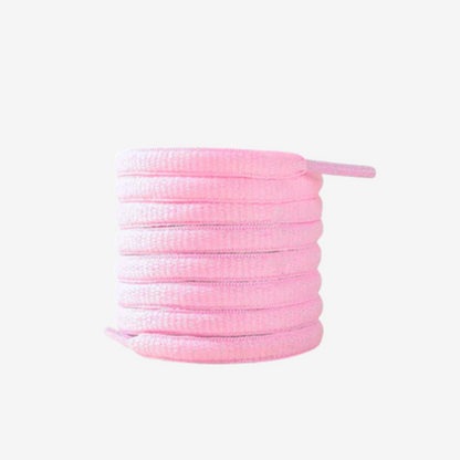 Ovale schoenveters 120 cm roze